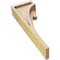 Ekena Millwork 3"W x 6"D x 18"H Thin Viola Rough Cedar Woodgrain TimberThane Corbel, Primed Tan CORUR03X06X18VIORCPR - alternate 3